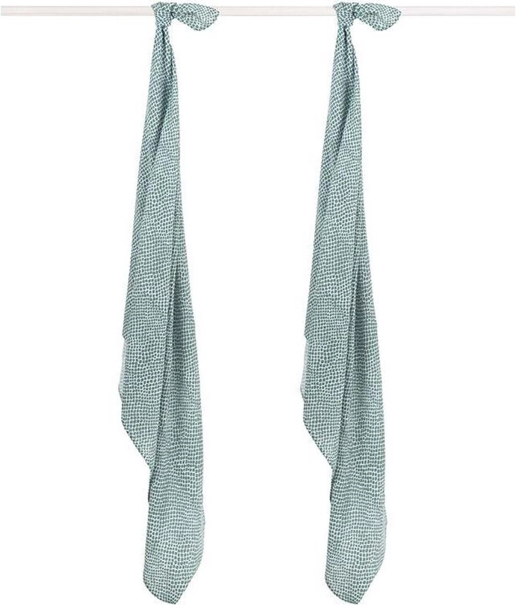 Jollein Hydrofiel Multidoek Spot 115x115cm - Storm Grey - 2 Stuks - Afbeelding 9