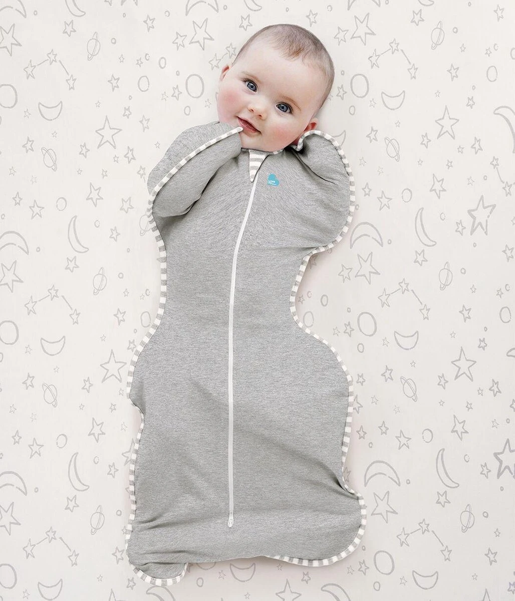 Love To Dream™ Babyslaapzak Swaddle Up™ - Inbakeren - Baby 0-2 Maanden - 2.2-3.8 Kg - All Season - Grijs - Afbeelding 4