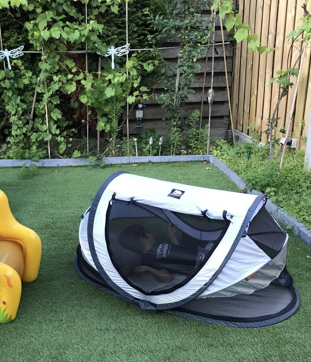 Deryan Peuter Luxe Campingbedje – Inclusief Zelfopblaasbare Matras - Silver - Afbeelding 11