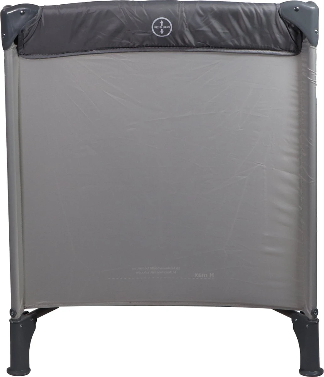 Ding Campingbedje - Grijs - 120x60 Cm - Reisbedje Inclusief Bodemmatrasje - Afbeelding 4
