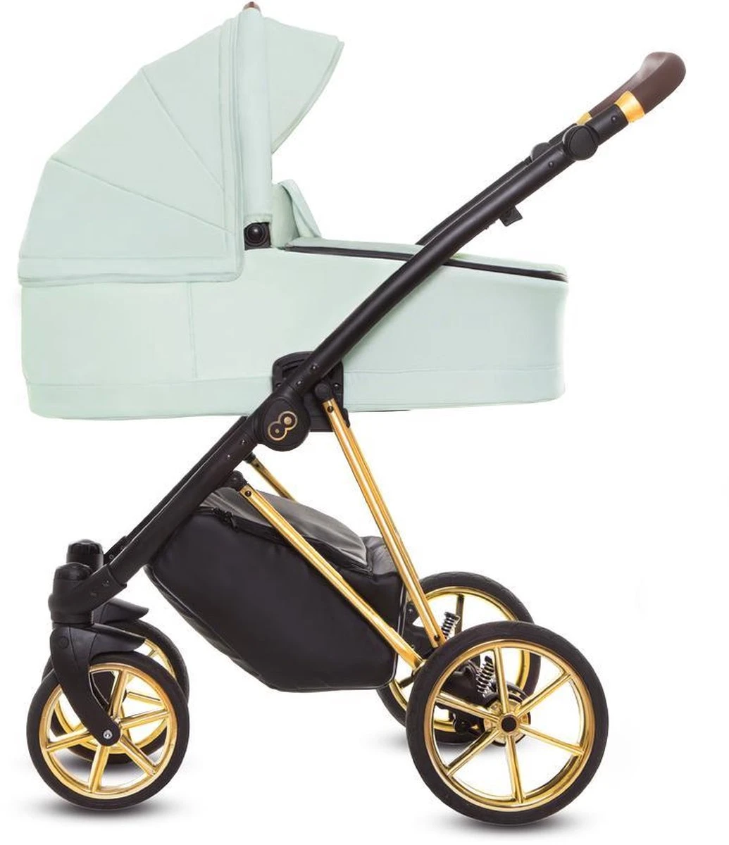 Musse Ultra Mint 3 In 1 Kinderwagen Incl. Maxi Cosi - Complete Set Babywagen (levertijd 2 á 3 Weken) - Afbeelding 5