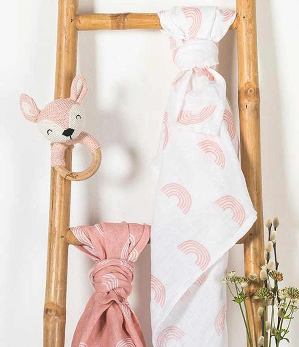 Jollein Bijtring Deer - Pale Pink - Afbeelding 4