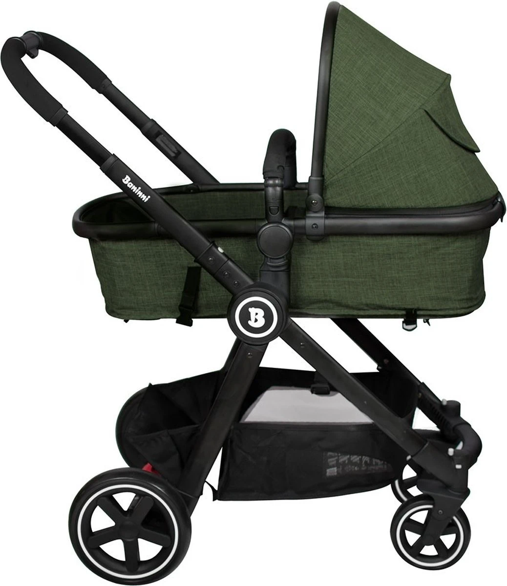 Baninni Kinderwagen Otto 3 In 1 Olive Green - Afbeelding 6