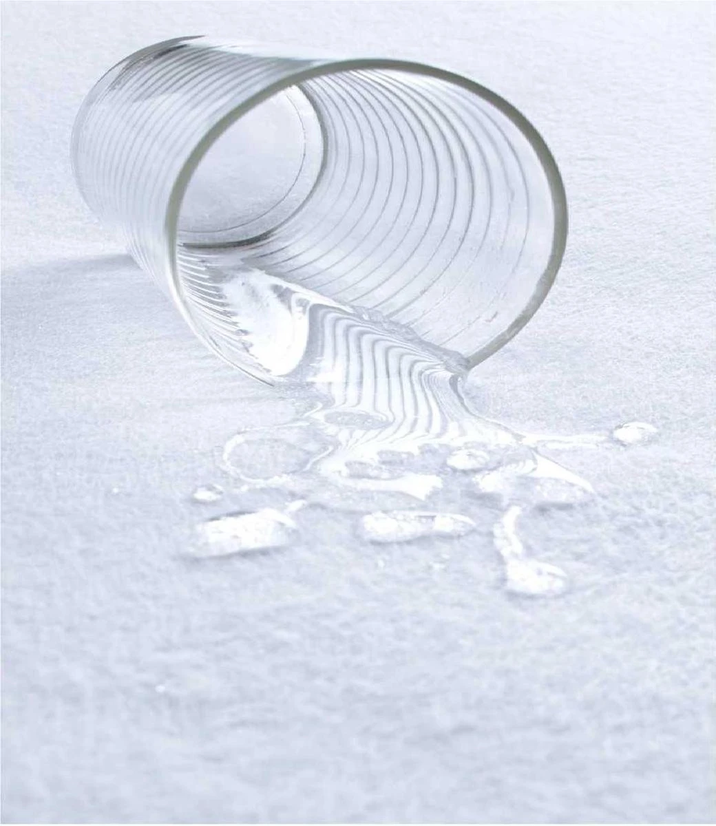 Waterdichte -Hoeslaken-matrasbeschermer Voor Baby Ledikant - Wit - 60x120 Cm - Afbeelding 3