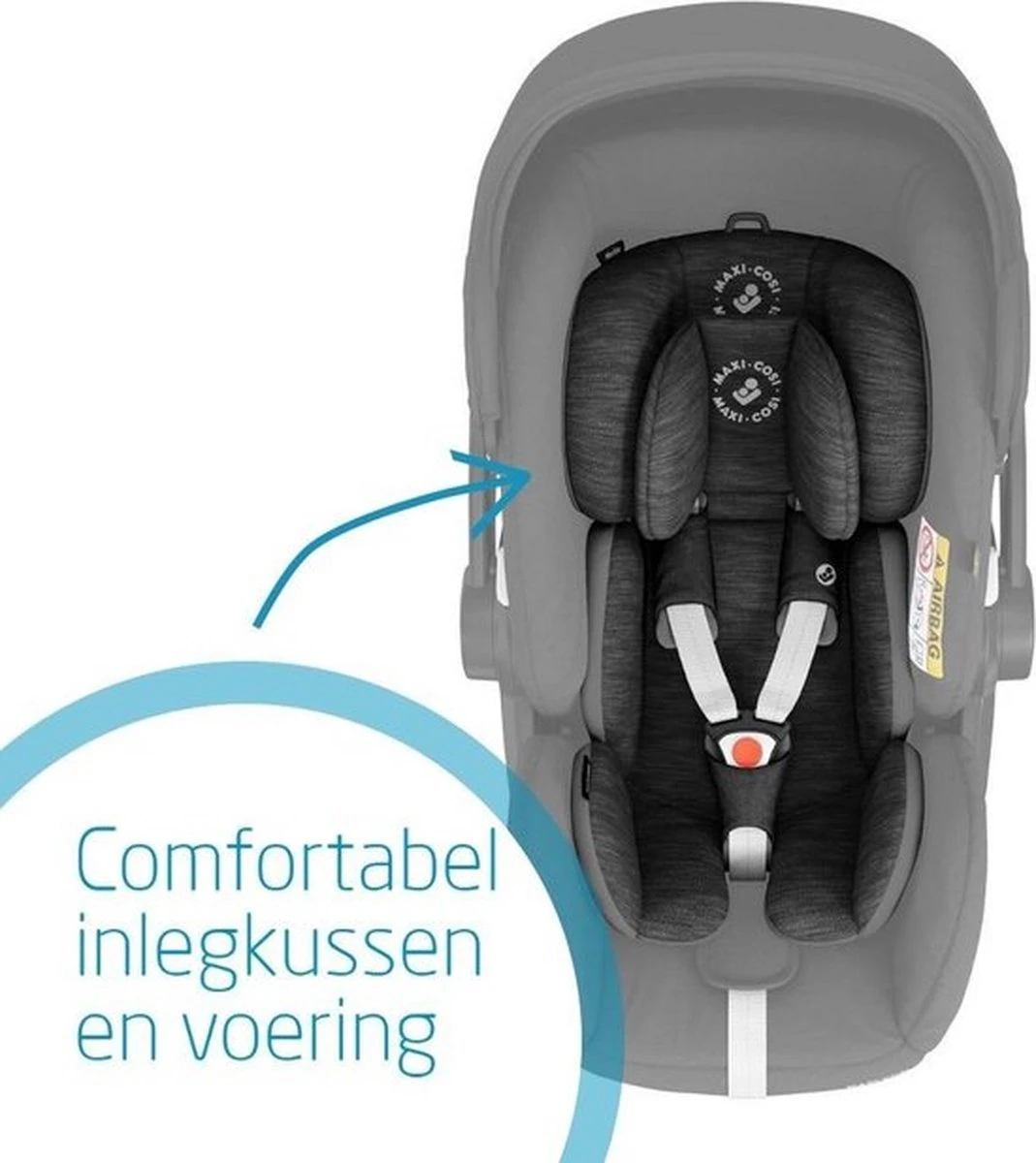 Maxi-Cosi Marble I-Size Autostoeltje Inclusief Base - Essential Black - Afbeelding 4