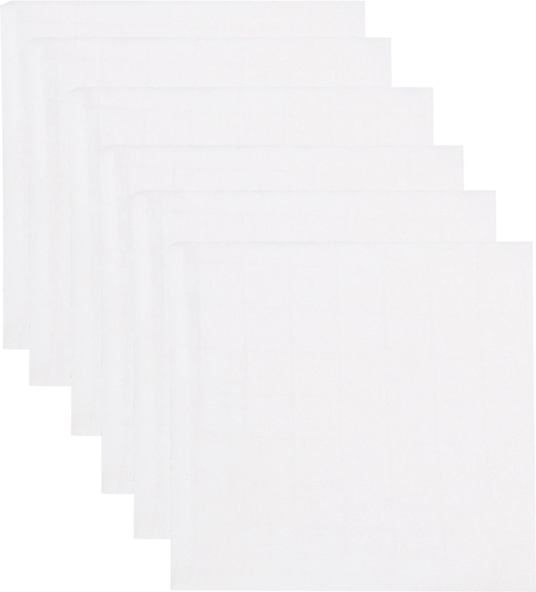 MamaLoes Wit 6 Stuks Hydrofiel Luiers ML105