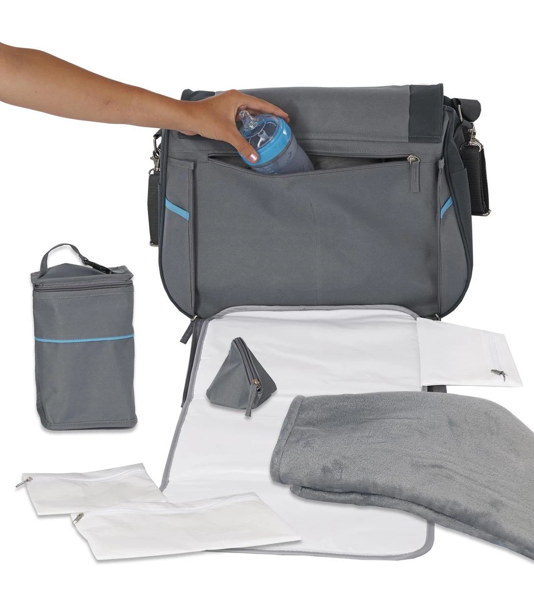 Bo Jungle B-Leisure Grey Verzorgingstas B300420 - Afbeelding 5