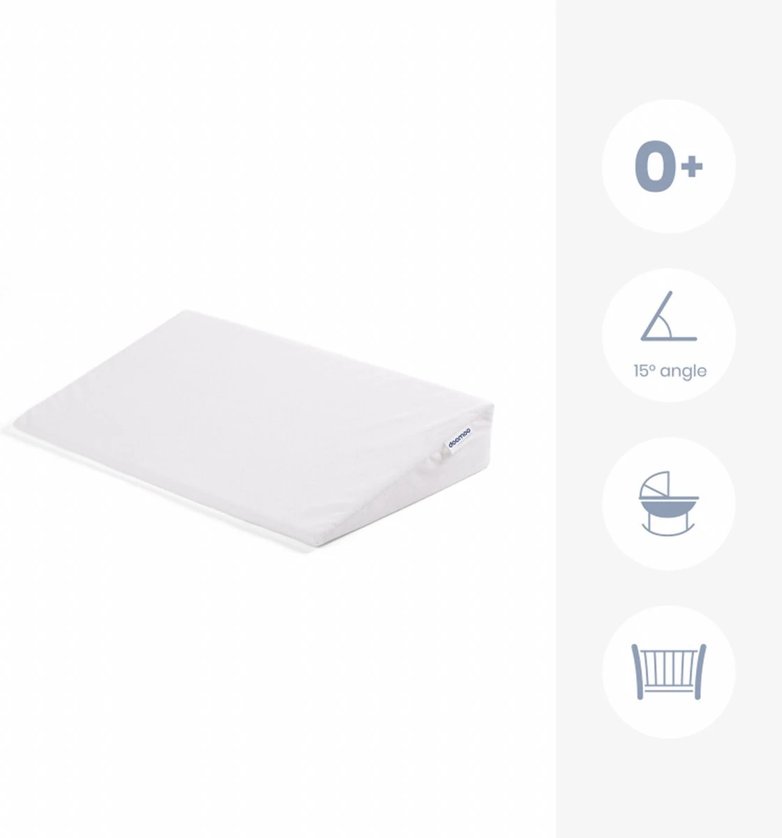Doomoo Basics - Hellend Vlak - Reflux Kussen - Rest Easy Large - Afbeelding 11