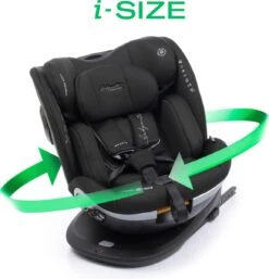 Babyauto Xperta I-Size Autostoel - 360° Met Isofix - Zwart (40-150 Cm)