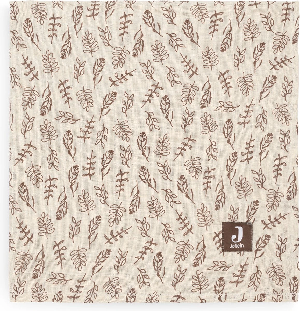 Jollein Hydrofiel Multidoek Meadow 70x70cm - Chestnut - 3 Stuks - Afbeelding 4