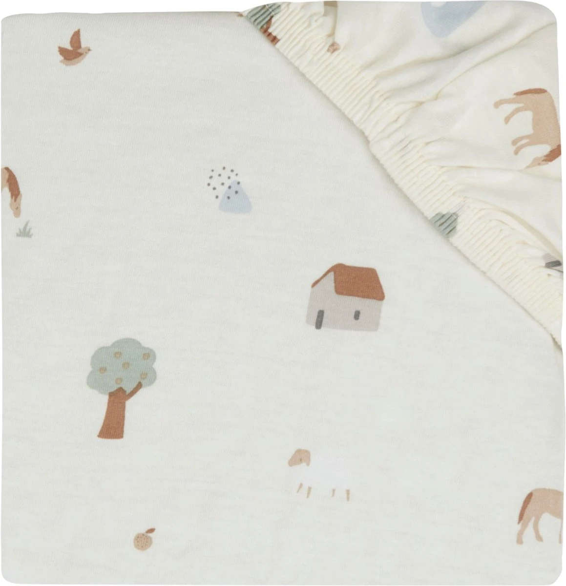 Jollein Baby Hoeslaken Jersey 60x120cm - Farm - Afbeelding 10