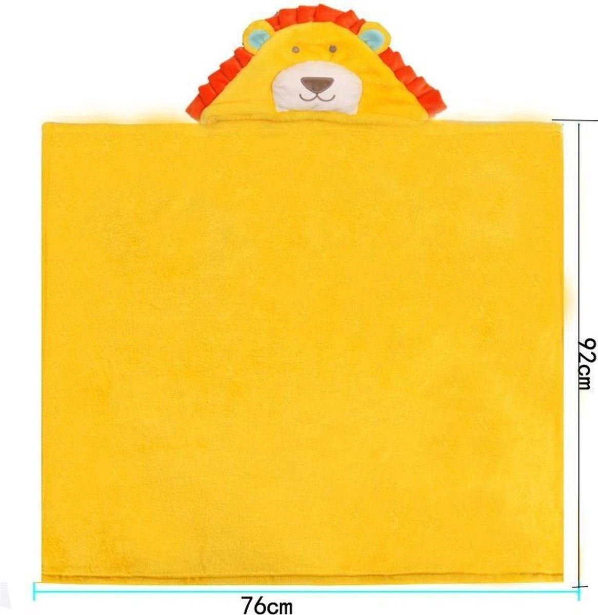 Multifunctionele Baby Fleecedeken Met Capuchon Leeuw | Badcape Baby En Peuters | Deken Kinderen | Wikkeldeken | Dekentje Baby & Peuter 0-3 Jaar | Babydeken | Kraamcadeau | Babycape | Fleece Deken | Kraam | Maxi Cosi Deken | Dier - Afbeelding 4