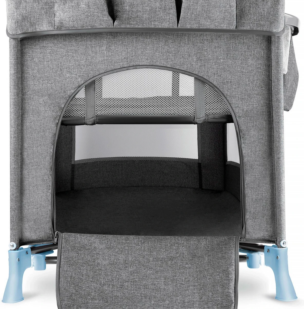 Kinderkraft Joy Luxe - Campingbed Met Schommelfunctie Blauw - Afbeelding 15