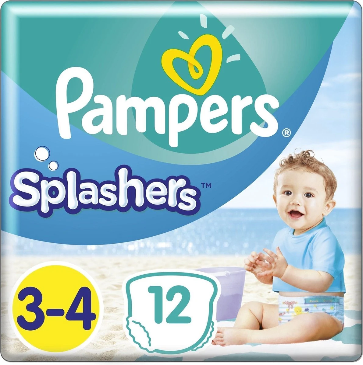 Pampers® Pampers Splashers 12 Wegwerpbare Zwemluiers - Maat 3-4 - Afbeelding 9