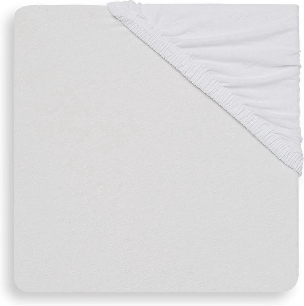 Jollein Baby Hoeslaken Boxmatras Jersey 75x95cm - Wit