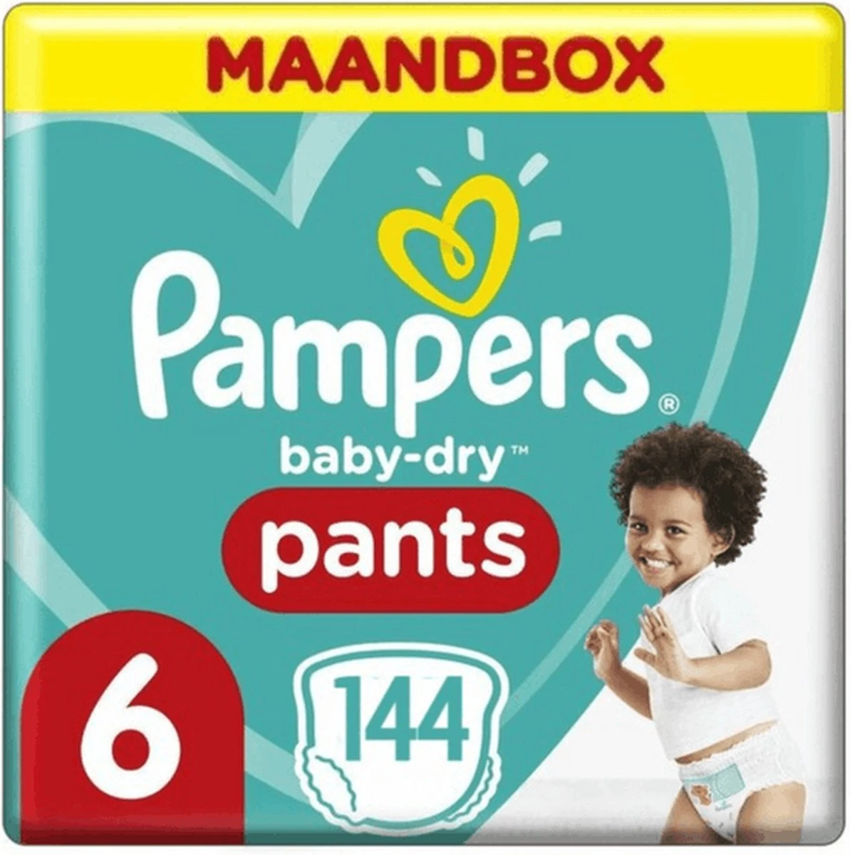 Pampers® Pampers Baby Dry Nappy Pants Maat 6 - 144 Luierbroekjes Maandbox