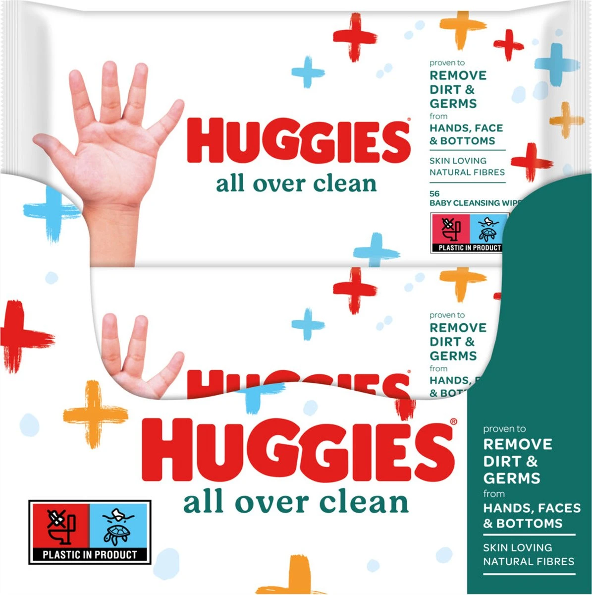 Huggies Billendoekjes - All Over Clean - 10 X 56 - 560 Billendoekjes - Voordeelverpakking - Afbeelding 3