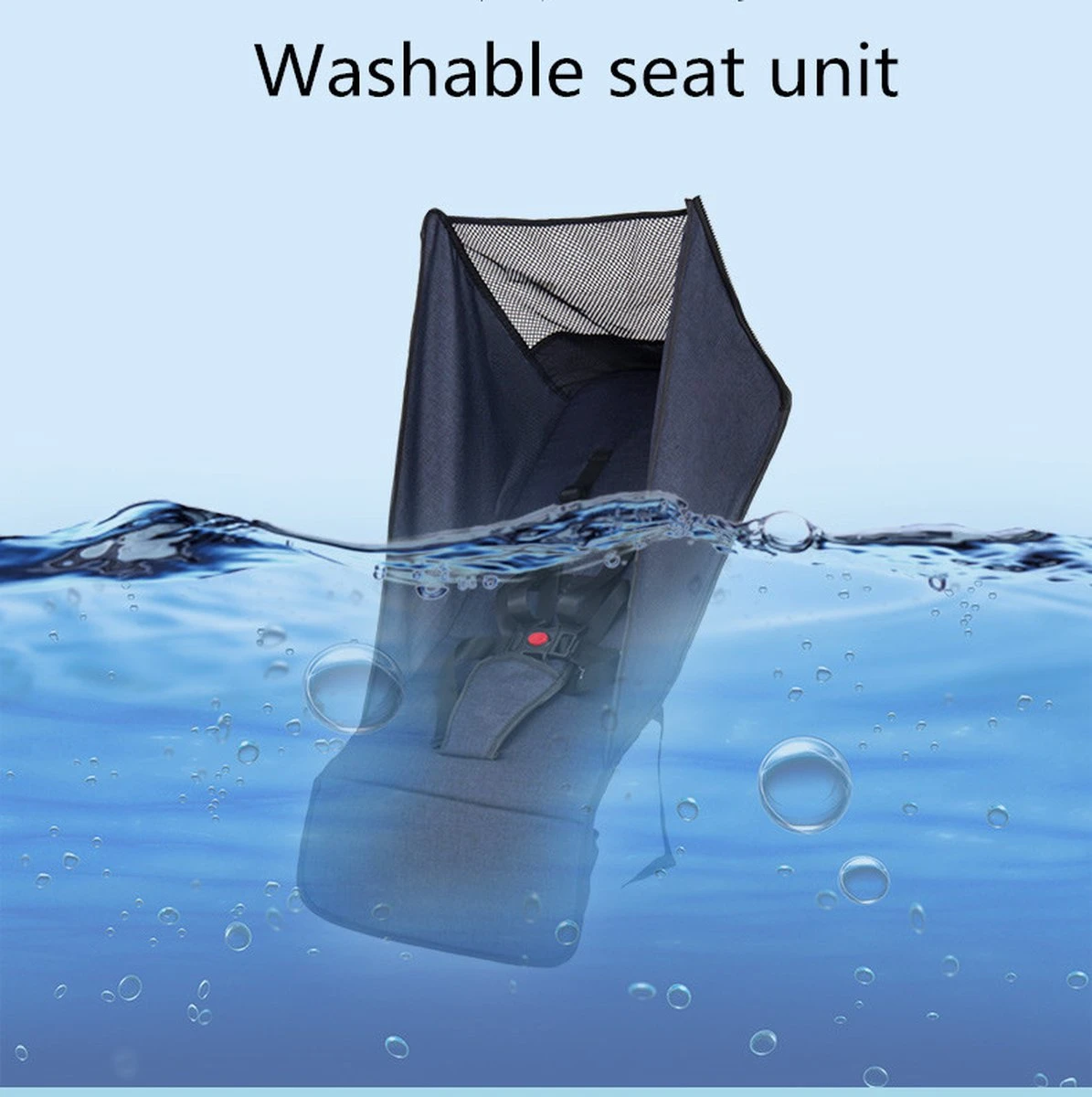 WOOSH New Buggy - Antraciet - One Hand Folding - 3 Slaapstanden - Wandelwagen Tot 25 Kg - Gratis Extra's - Afbeelding 10