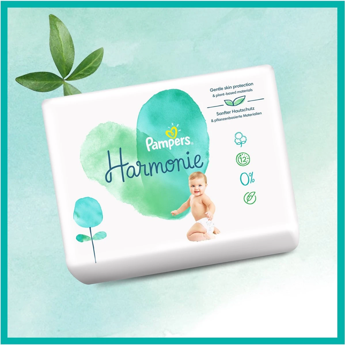 Pampers® Pampers - Harmonie / Pure - Maat 1 - Mega Pack - 80 Luiers - Afbeelding 2