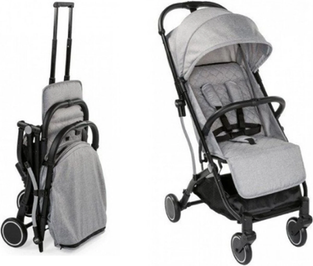 Chicco Trolley Me Light Grey - Wandelwagen Met Trolley Functie - Afbeelding 11
