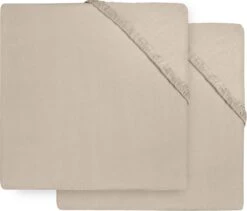 Jollein Baby Hoeslaken Ledikant Jersey 60x120cm - Nougat - 2 Stuks