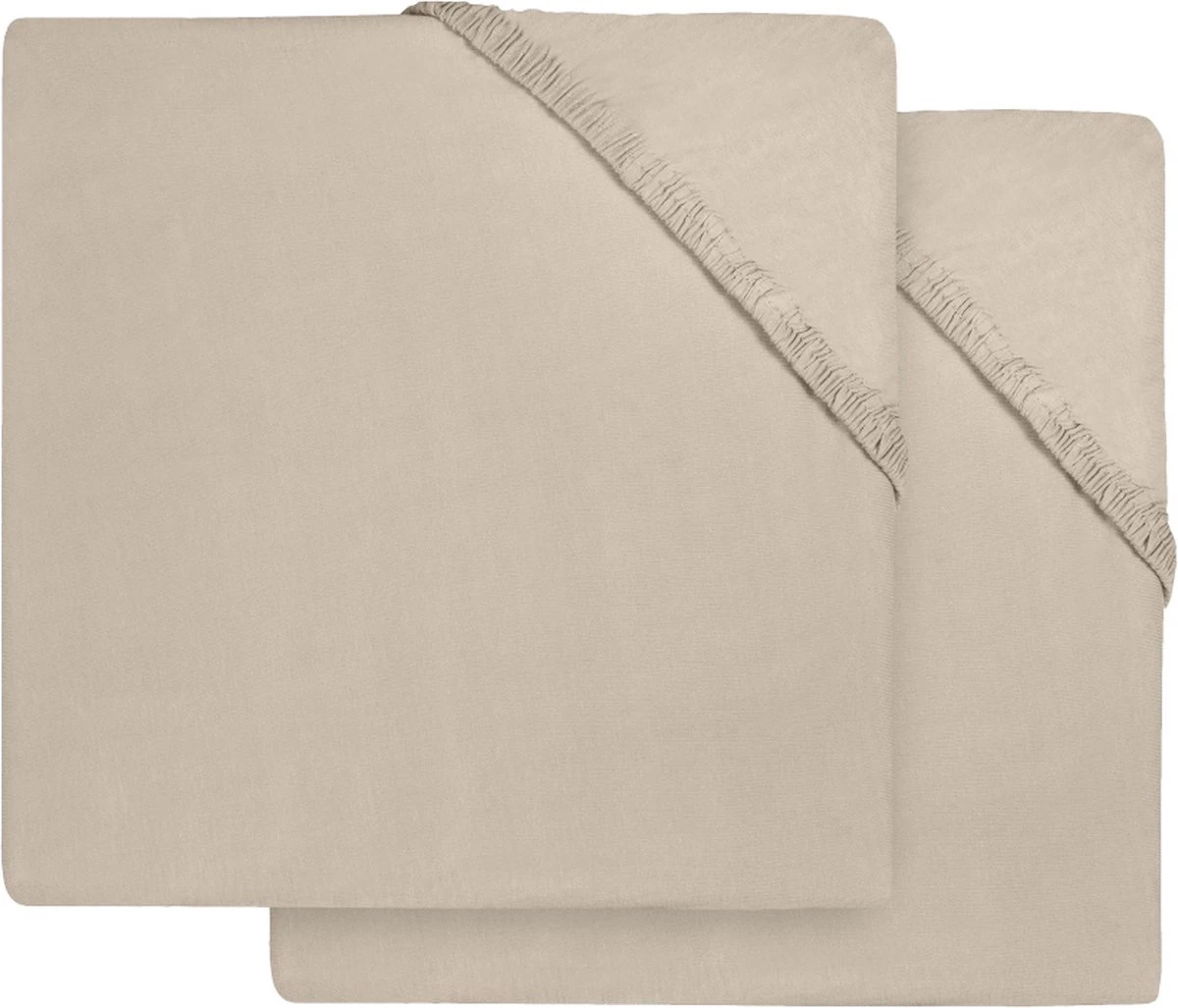 Jollein Baby Hoeslaken Ledikant Jersey 60x120cm - Nougat - 2 Stuks - Afbeelding 8