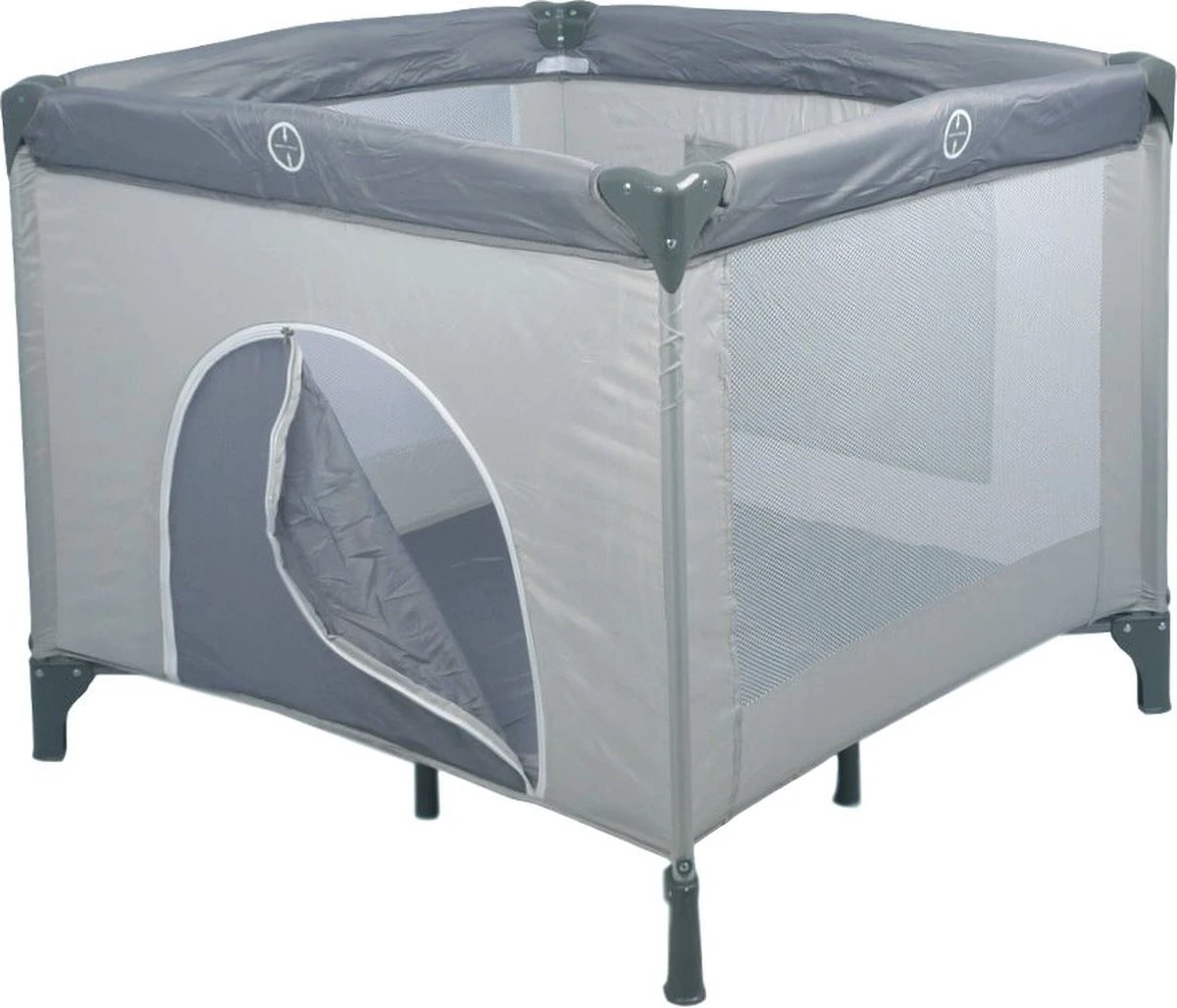 Ding Deluxe Inklapbare Box - Babybox - Grijs - Incl. Bodemverhoger - Afbeelding 6