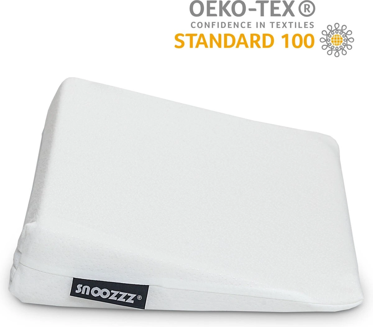 Snoozzz Reflux Kussen - Baby Hellend Kussen Voor Ledikant - Ventilerend - Met Wasbare Hoes - Wit - Afbeelding 2