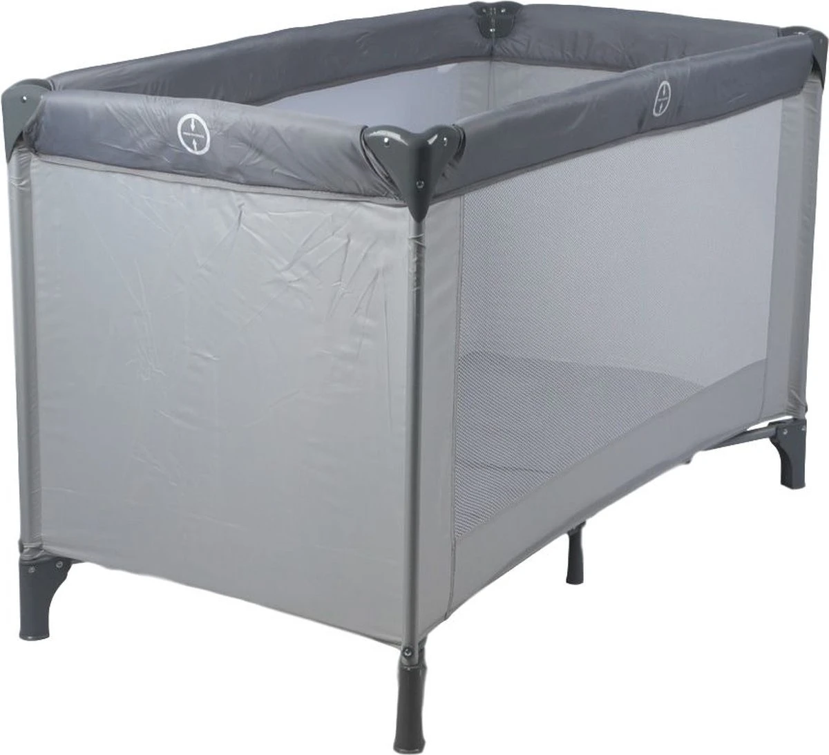 Ding Campingbedje - Grijs - 120x60 Cm - Reisbedje Inclusief Bodemmatrasje - Afbeelding 10