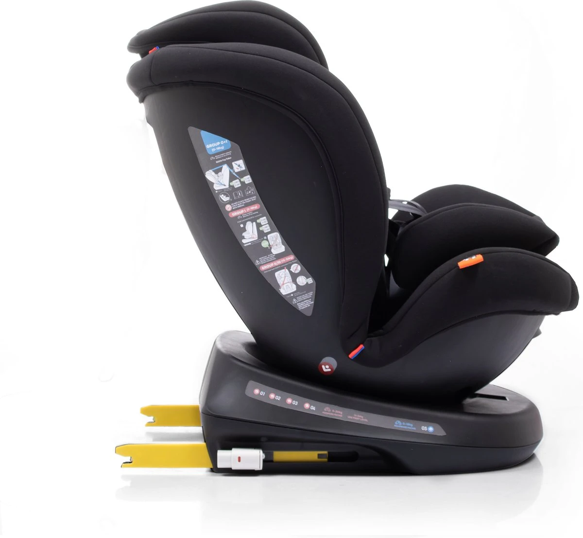 Autostoel Babyauto Rodia 360° Met Isofix - Groep 0+/1/2/3 Zwart (0-36kg) - Afbeelding 6