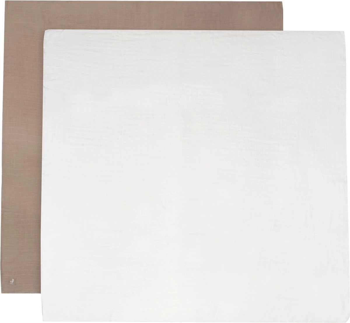 Jollein Hydrofiele Doek Large Bamboe Katoen 115x115cm Biscuit/Ivory - 2 Stuks - Afbeelding 8