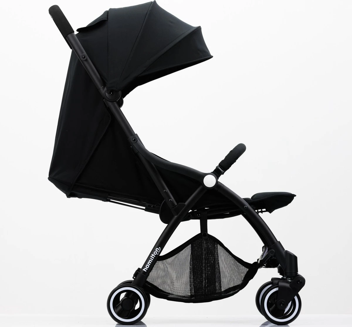 Hamilton By Yoop S1 Plus Buggy Met Monteerbare Zeno Plus Draagwieg - Nieuw En Hoger 2023 Model - Premium Budget Stroller Met One Hand Folding Technologie – Zwart - Licht, Verstelbaar, Wendbaar En Geschikt Van 0 Maanden Tot 4 Jaar – Inclusief Adapter - Afbeelding 4