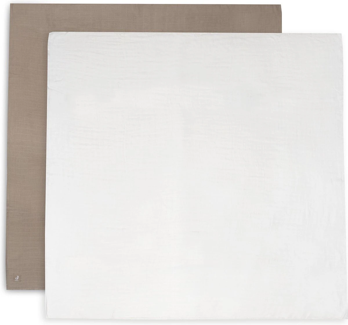 Jollein Hydrofiele Doek Large Bamboe Katoen 115x115cm Biscuit/Ivory - 2 Stuks - Afbeelding 13