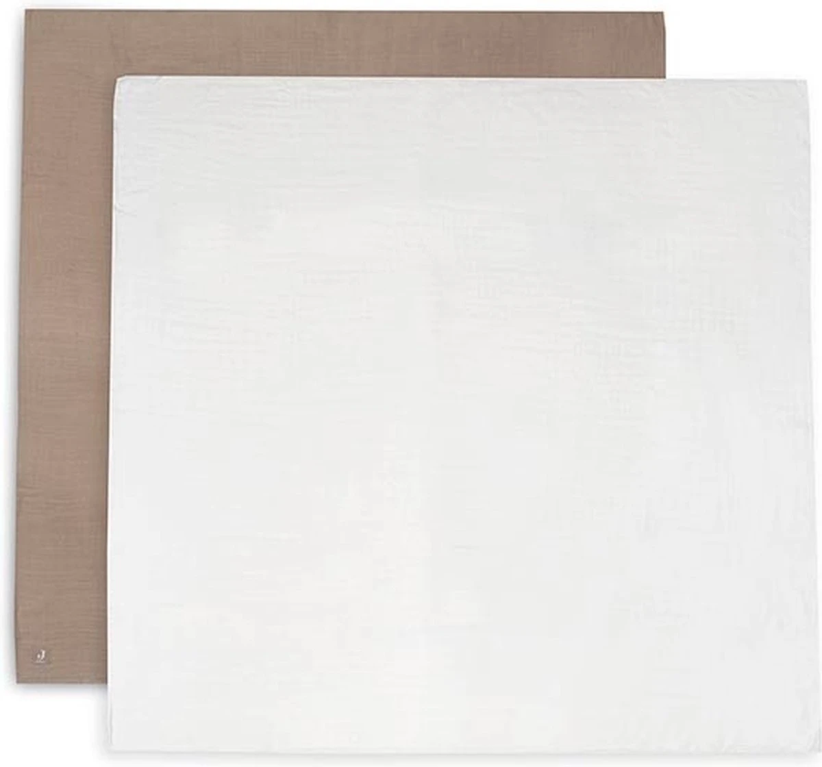 Jollein Hydrofiele Doek Large Bamboe Katoen 115x115cm Biscuit/Ivory - 2 Stuks - Afbeelding 12