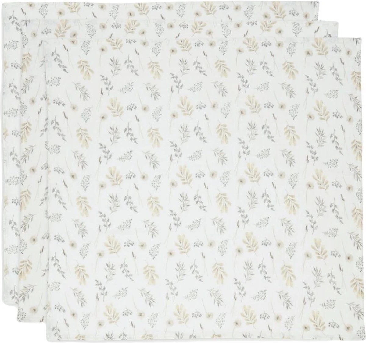 Jollein Hydrofiel Multidoek Meadow 70x70cm - Chestnut - 3 Stuks - Afbeelding 20