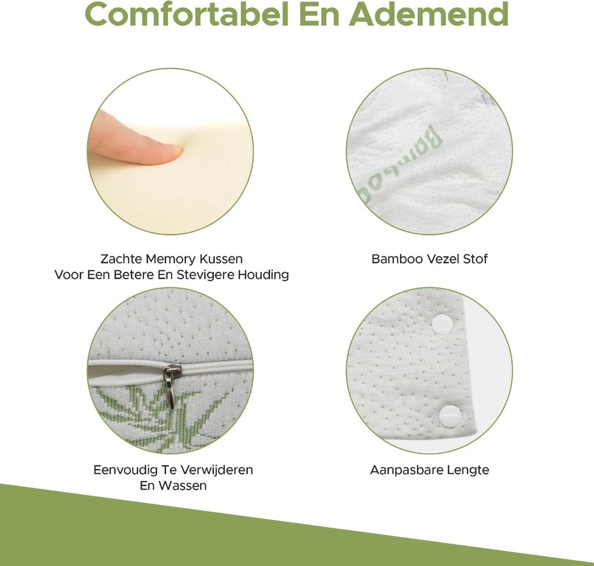 Novalits - Orthopedisch Baby Zijslaapkussen Met Traagschuim En Anti-Allergene Bamboe Microvezel Stof Om Een Plat Hoofd Tegen Te Gaan - Zijligkussen Voor Peuter - Babykussen Zijligging - Rolkussen - Steunkussen - Slaapondersteuning - Afbeelding 8