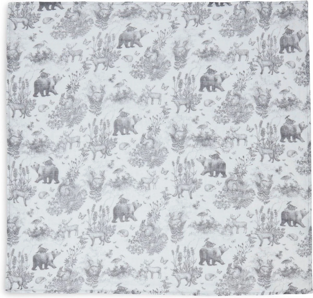 Jollein Hydrofiele Doek 115x115cm Pimpelmees - Forest Animals