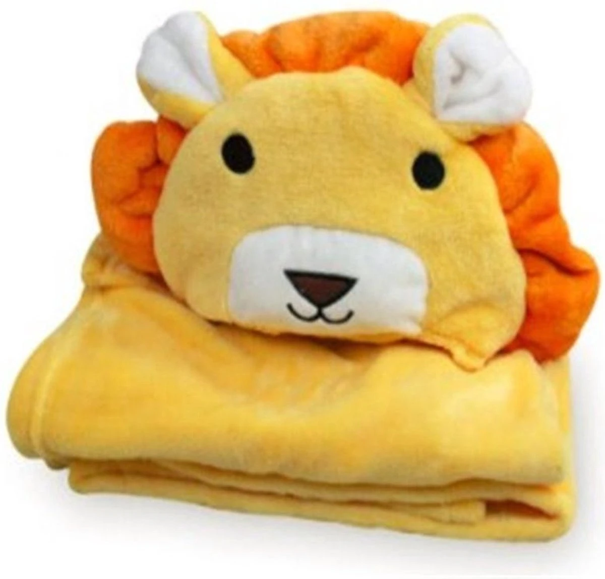 Multifunctionele Baby Fleecedeken Met Capuchon Leeuw | Badcape Baby En Peuters | Deken Kinderen | Wikkeldeken | Dekentje Baby & Peuter 0-3 Jaar | Babydeken | Kraamcadeau | Babycape | Fleece Deken | Kraam | Maxi Cosi Deken | Dier - Afbeelding 3