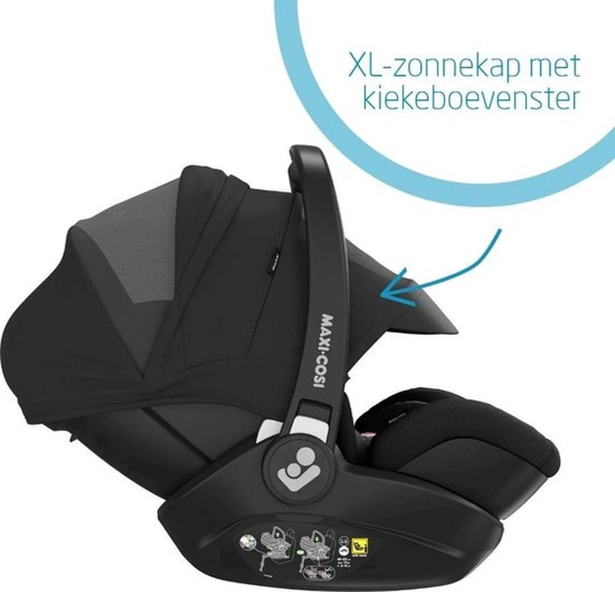 Maxi-Cosi Marble I-Size Autostoeltje Inclusief Base - Essential Black - Afbeelding 3