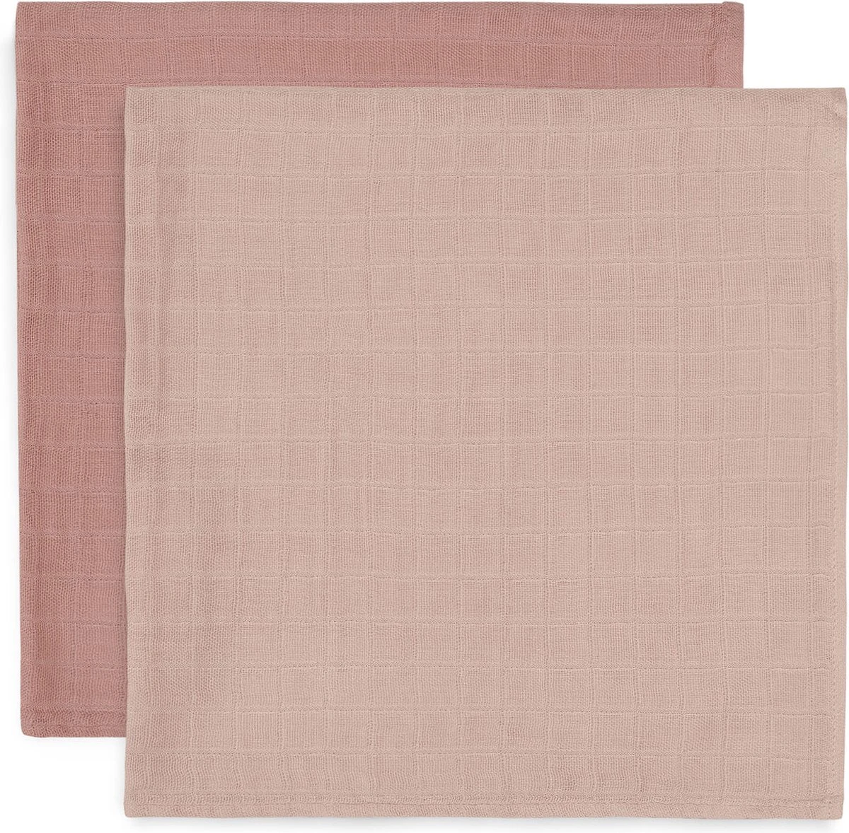 Jollein Hydrofiele Doek Large 115x115cm Bamboe Katoen - Pale Pink - 2 Stuks - Afbeelding 2