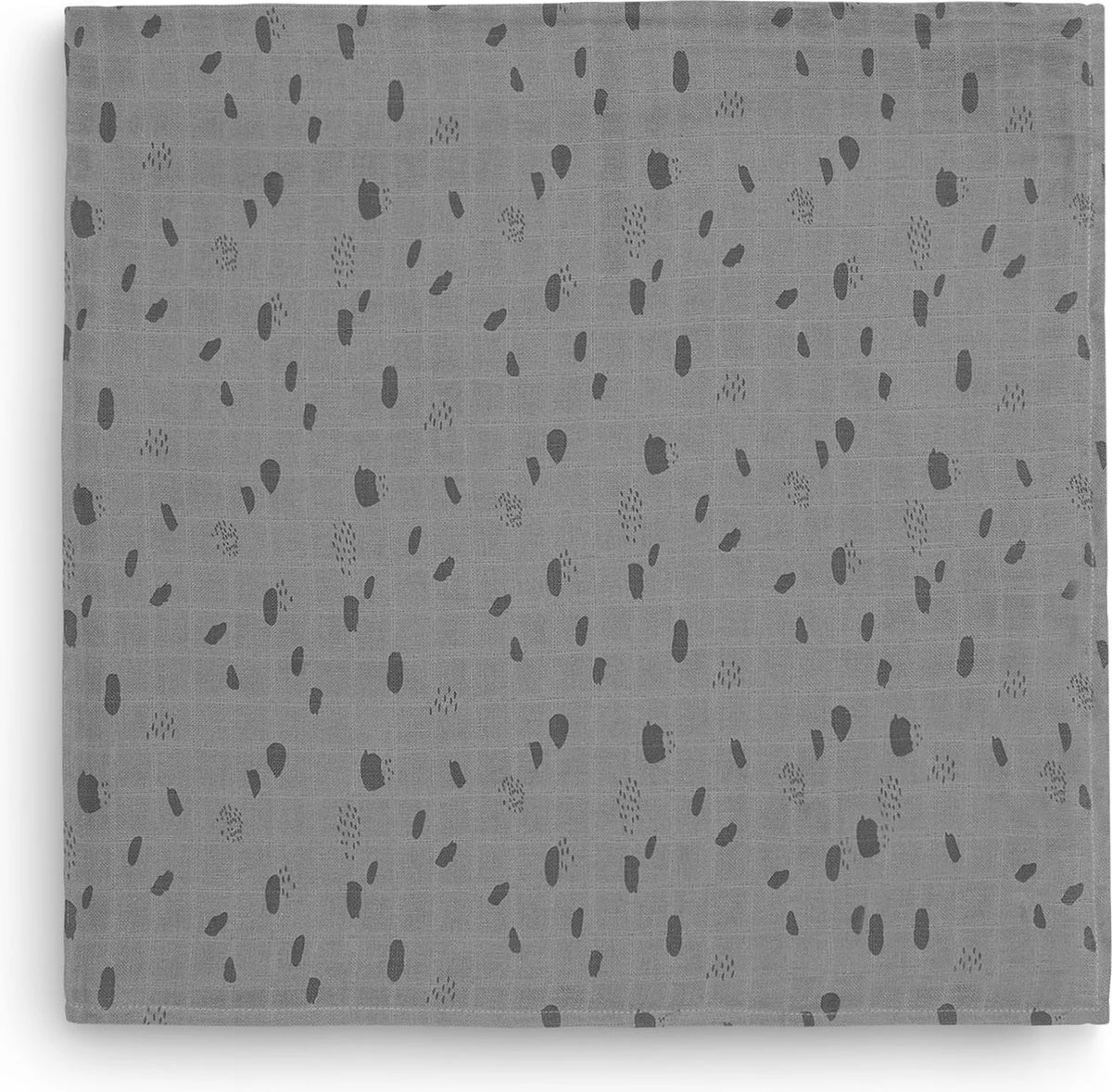 Jollein Hydrofiel Multidoek Spot 115x115cm - Storm Grey - 2 Stuks - Afbeelding 3