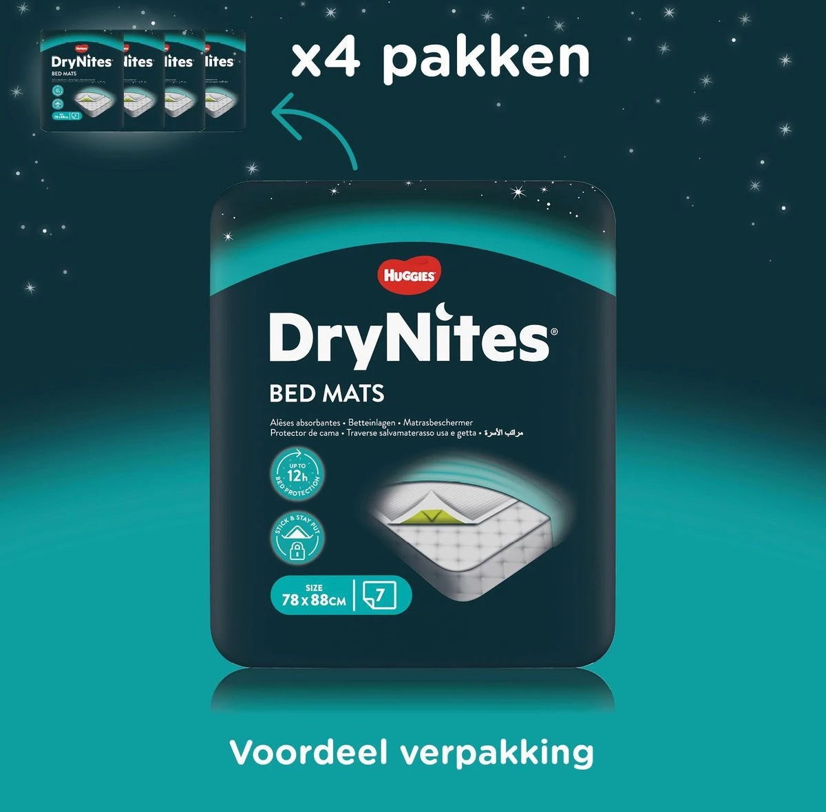 DryNites Matrasbeschermers - 28 Stuks - Extra Absorberend - Voordeelverpakking - Afbeelding 3