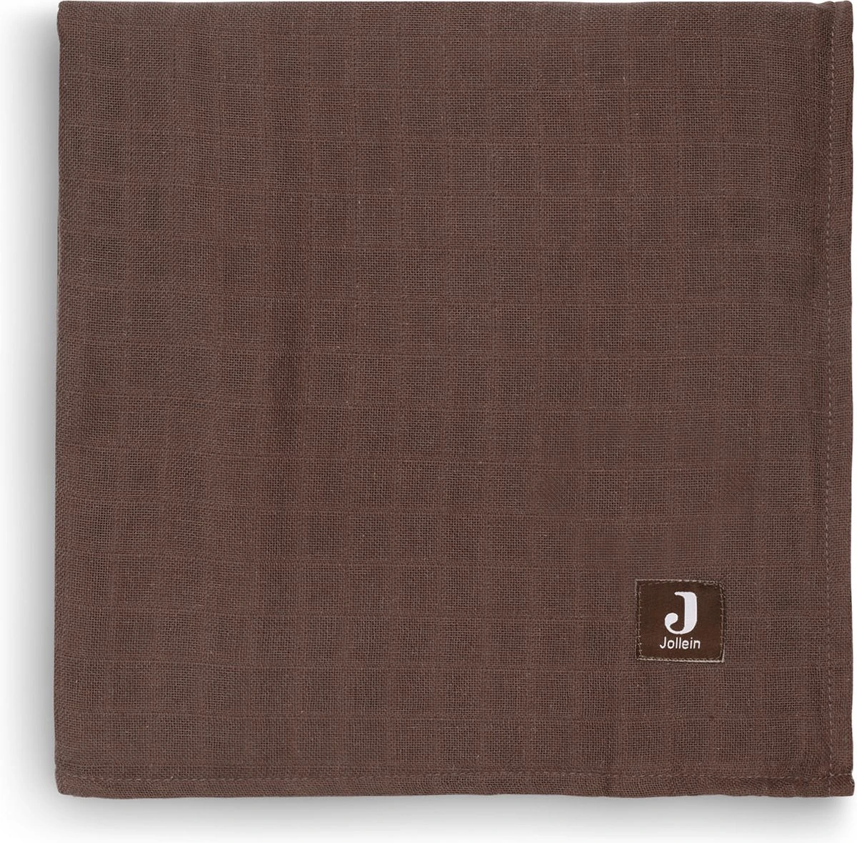 Jollein Hydrofiel Multidoek Meadow 70x70cm - Chestnut - 3 Stuks - Afbeelding 7