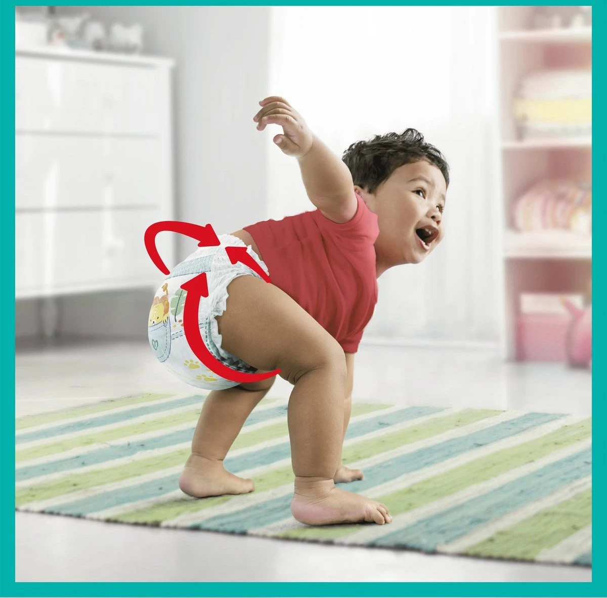 Pampers® Pampers Baby Dry Pants Maat 6 - 44 Luierbroekjes - Afbeelding 2