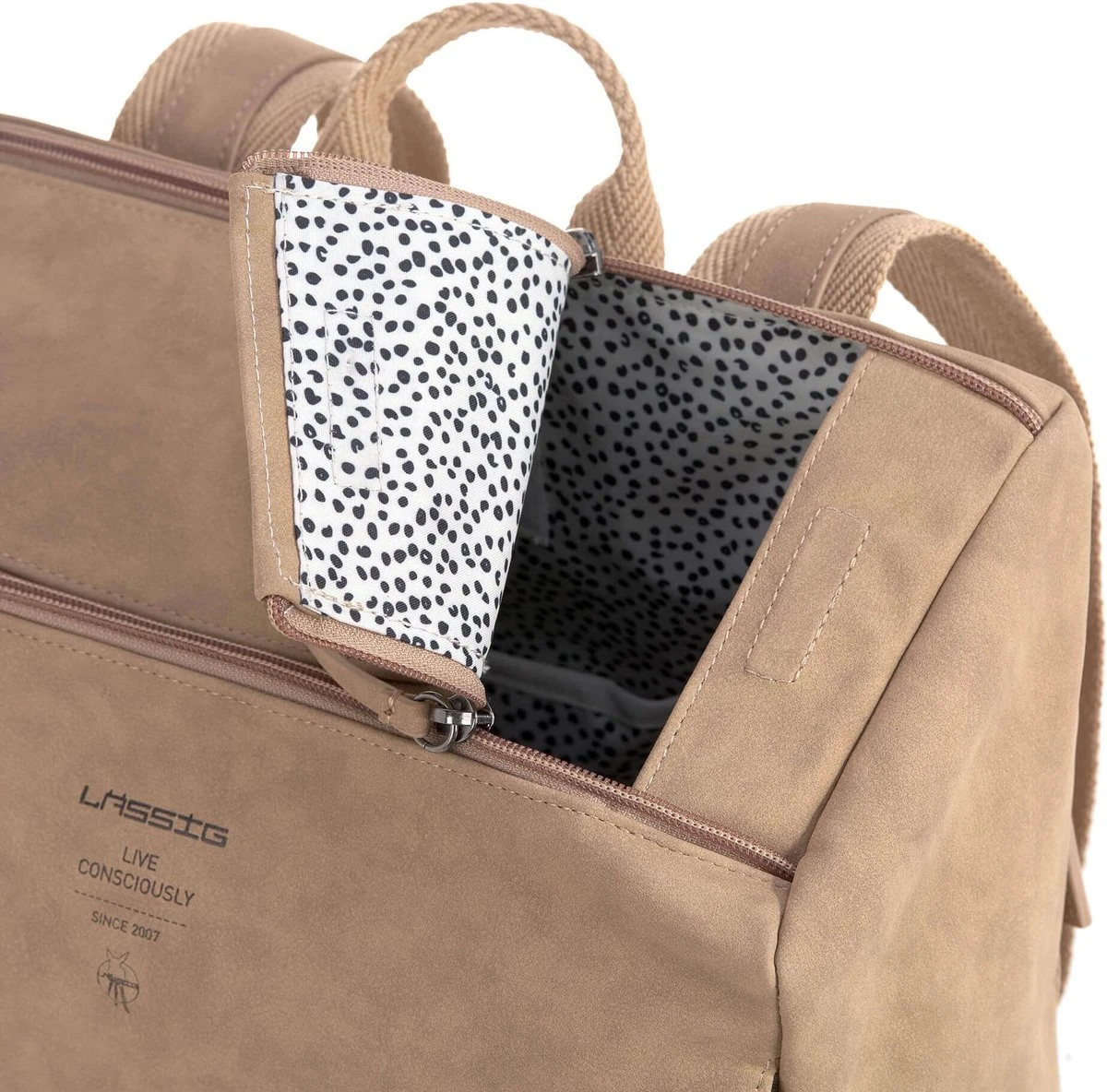 Lässig Luiertas Rugzak TEN - Camel - Afbeelding 5