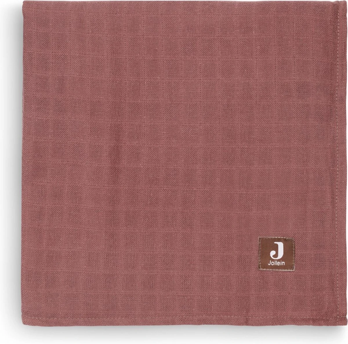 Jollein Hydrofiel Multidoek Meadow 70x70cm - Chestnut - 3 Stuks - Afbeelding 3
