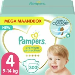PampersĀ® Pampers - Premium Protection - Maat 4 - Mega Maandbox- 300 Luiers