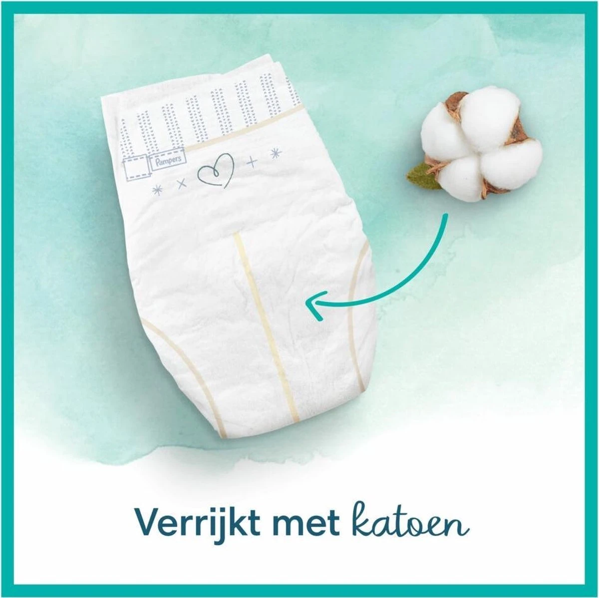 Pampers® Pampers - Harmonie / Pure - Maat 1 - Mega Pack - 80 Luiers - Afbeelding 4