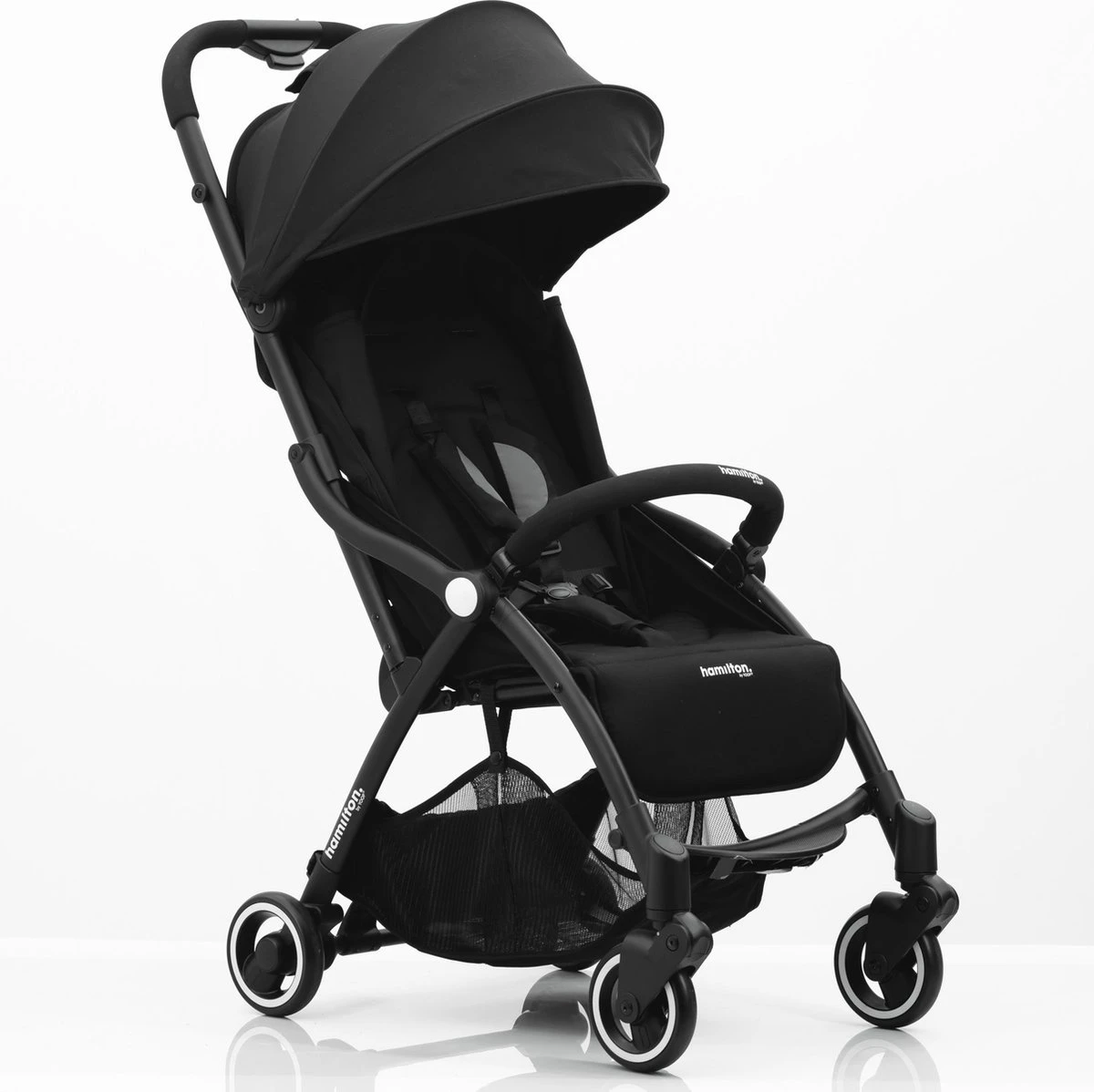 Hamilton By Yoop S1 Plus Buggy Met Monteerbare Zeno Plus Draagwieg - Nieuw En Hoger 2023 Model - Premium Budget Stroller Met One Hand Folding Technologie – Zwart - Licht, Verstelbaar, Wendbaar En Geschikt Van 0 Maanden Tot 4 Jaar – Inclusief Adapter - Afbeelding 5