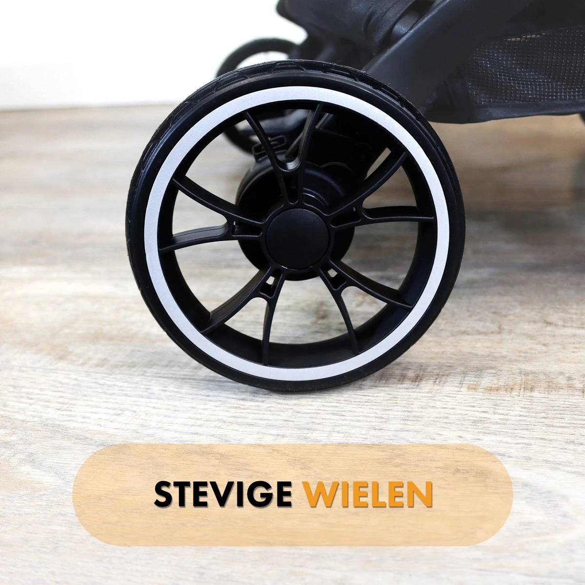 Deryan Luxe Rolo X2 Dubbele Buggy - Duo Buggy - Creme - Afbeelding 4